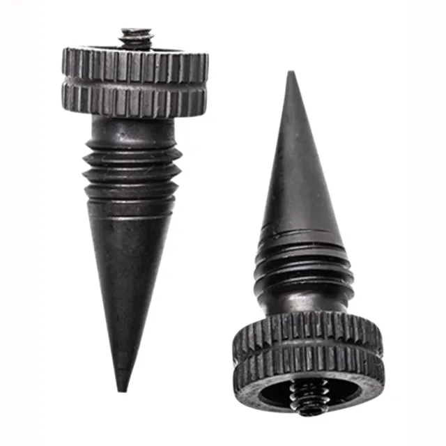 Accu-Tac LRS0200 LR-10 Bipod Spikes Black Oxide Aluminum Screw-On Set - View 2