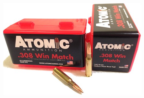 Atomic Ammunition 00426 Rifle Match 308Win 168gr Hollow Point Boat Tail ... - View 2