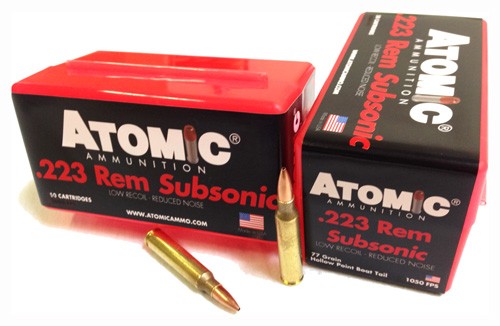 Atomic Ammunition 00429 .223 Rem 77gr HPBT Subsonic Rifle Ammo 50/Box - View 2
