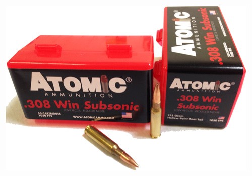 Atomic 00430 Rifle Ammo .308 Win 175gr Subsonic 50/Box - View 2