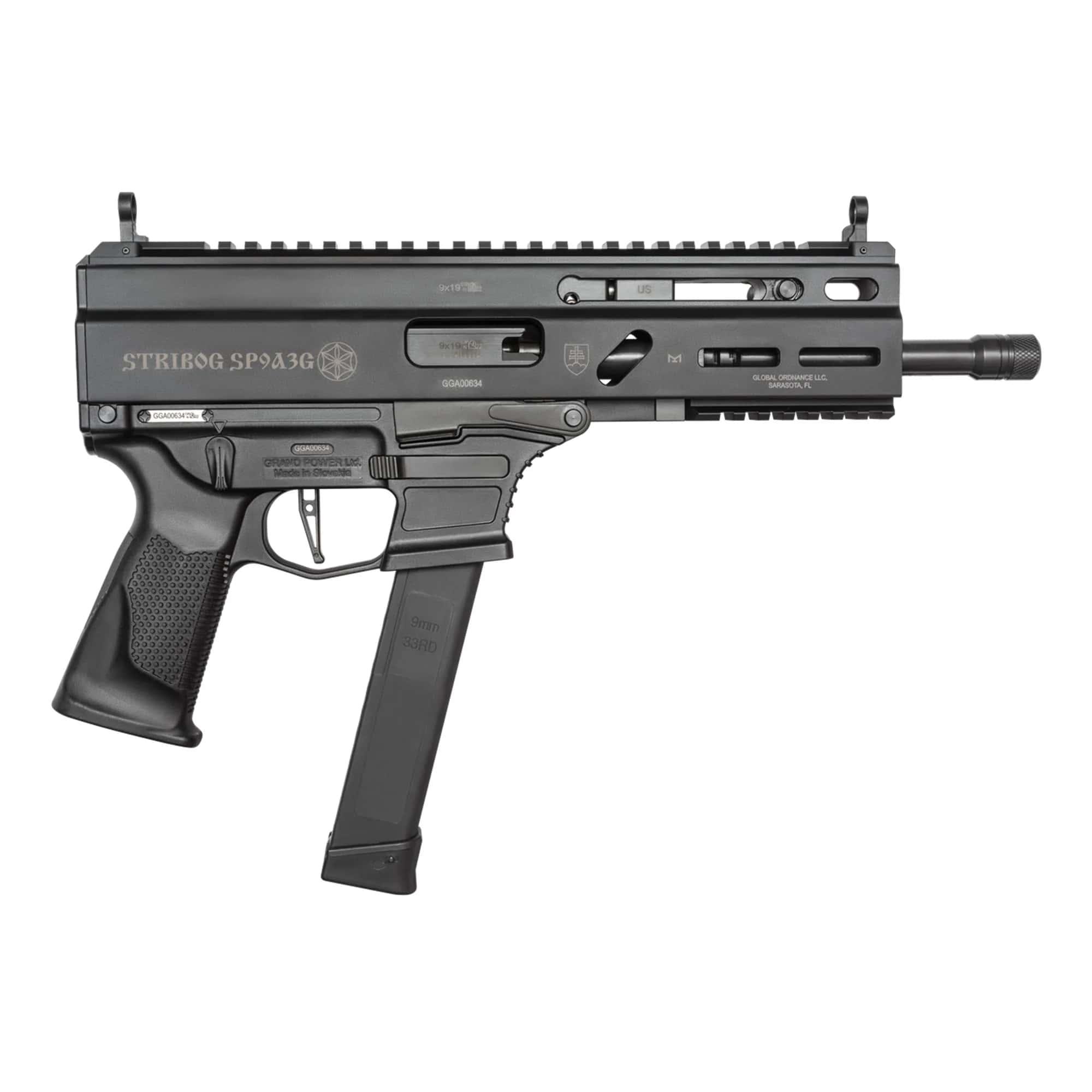 Grand Power 8588005808545 SP9A3G Stribog 9mm Luger 30+1 8" Black... - View 2