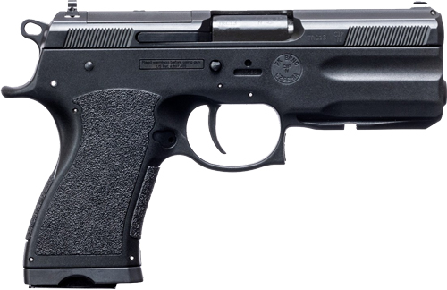 FK Brno US TMTPSDC PSD Compact Frame 7.5 FK 14+1 4.30" Black Nitride Tilting Steel Barrel, Dark Gray Nitride Steel Optic Cut/Serrated Slide, Black Polymer Frame w/Accessory Rail, Textured Grip - View 2