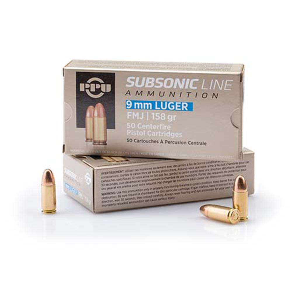 Prvi Partizan PPS9mm 9mm Luger Subsonic 158gr FMJ 50/Box - View 2