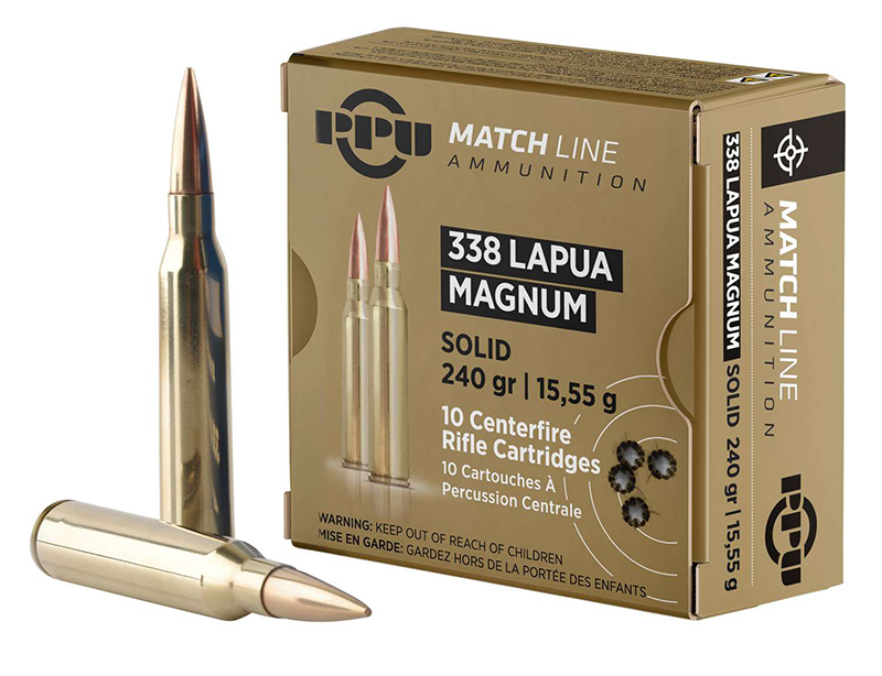 Prvi Partizan PPM338 Match 338 Lapua Magnum Copper Solid 240 Grain 10 Ro... - View 2