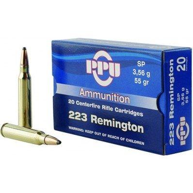 PPU PP223S 223 Rem 55gr Soft Point Rifle Ammo 20/Box - View 2
