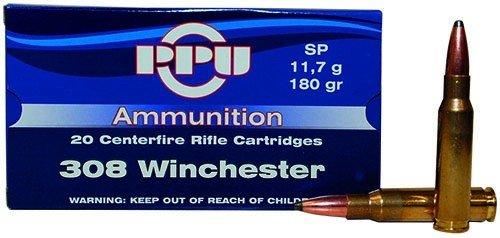 PPU PP3083 Standard Rifle 308Win 180gr Soft Point 20 Per Box/10 Case - View 2