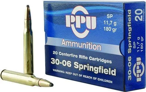 PPU PP30063 Standard Rifle 30-06Springfield 180gr Soft Point 20 Per... - View 2