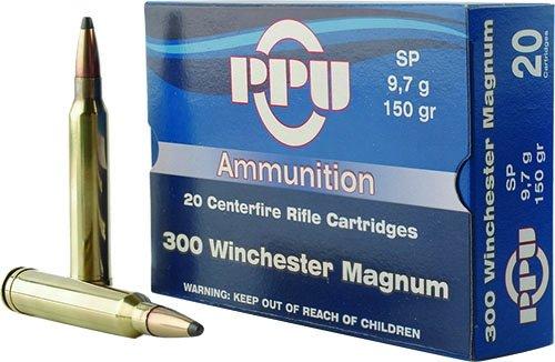 PPU PP3001 Standard Rifle 300WinMag 150gr Soft Point 20 Per Box/10 Case - View 2