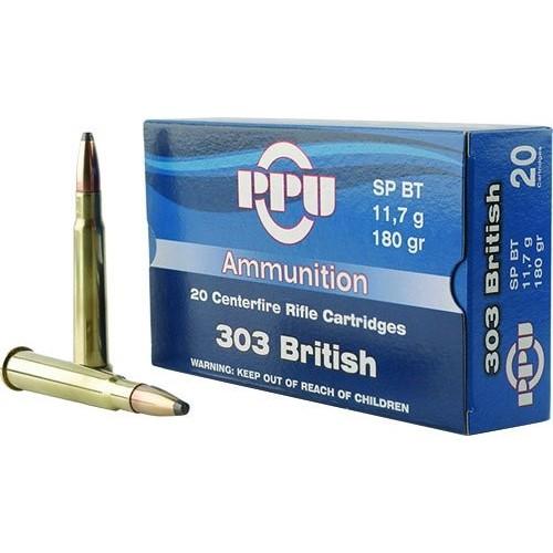 PPU PP303S2 Standard Rifle 303British 180gr Soft Point Boat Tail 20 Per... - View 2