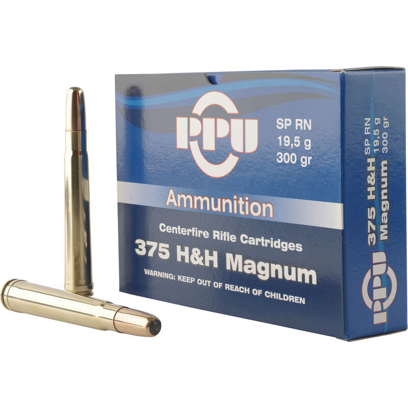 PPU PP375S Standard Rifle 375H&HMag 300gr Soft Point Round Nose 10 Per... - View 2