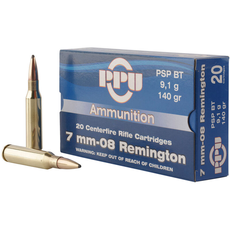 Prvi Partizan PP708 7mm-08 Rem 140gr PSP BT Rifle Ammo 20/Box - View 2