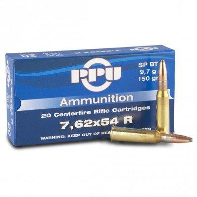PPU PP76254S Metric Rifle 7.62x54mmR 150gr Soft Point Boat Tail 20 Per... - View 2