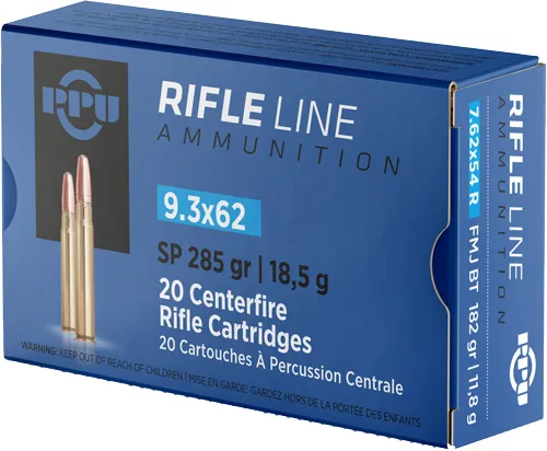 Prvi Partizan PP9362 9.3x62mm 285gr Soft Point Rifle Ammo 20 Rounds - View 2