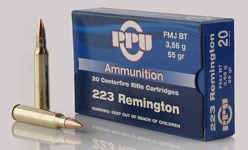 PPU PP223F1 Standard Rifle 223Rem 55gr Full Metal Jacket Boat Tail 20... - View 2
