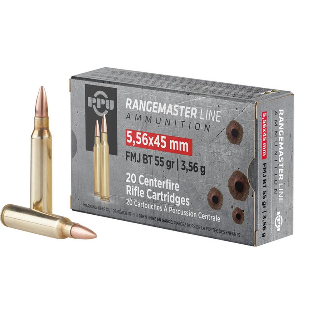 PPU PPRM5561 Rangemaster 5.56x45mmNATO 55gr Full Metal Jacket Boat Tail... - View 2