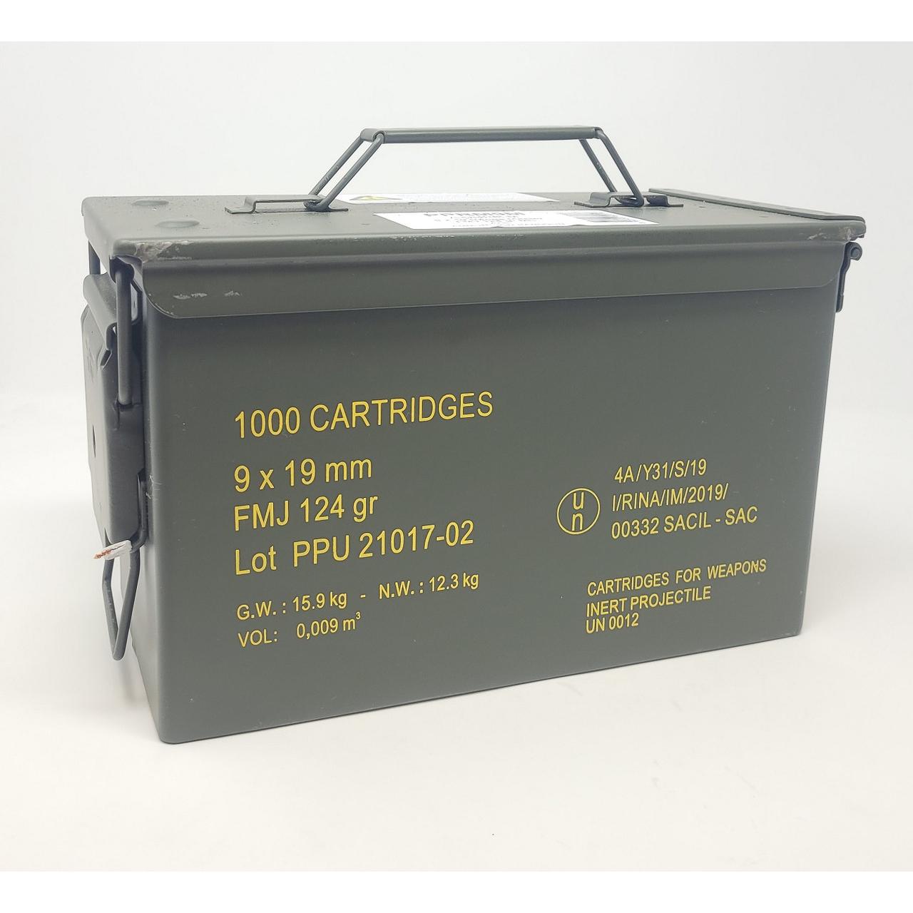 PPU PPRM9M Rangemaster 9mm 124gr FMJ Ammo 1000 Rounds - View 2