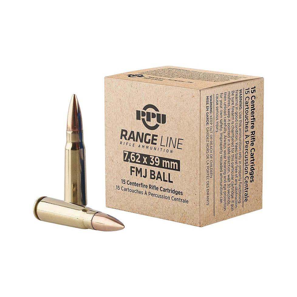TR&Z PPR739 7.62x39mm 123 gr Full Metal Jacket 15 Per Box/ 62 Cs - View 2
