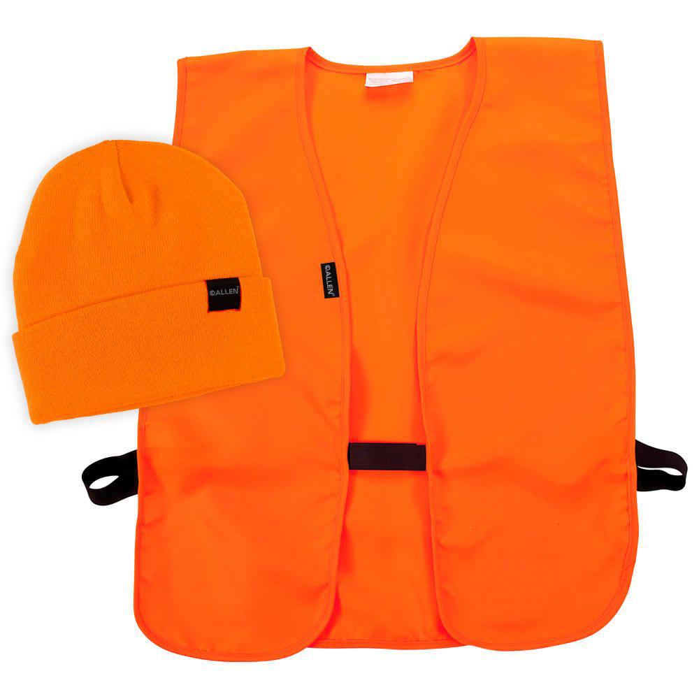 Allen Hunting Vest and Stocking Cap Combo M/XL Blaze Orange - View 2