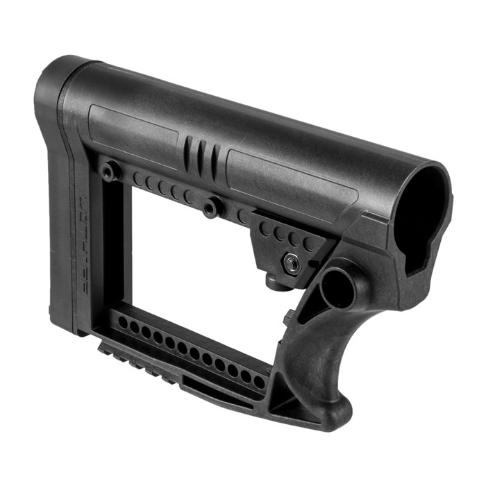 AR-15 Skullation Stock Assembly Collapsible Carbine Black - View 2