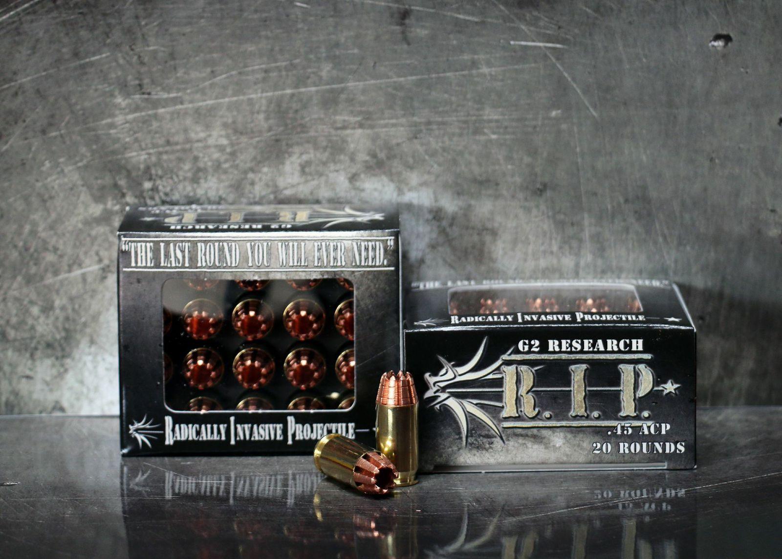 G2 Research RIP .45 ACP 162gr HP Brass Case Pistol Ammo - View 2