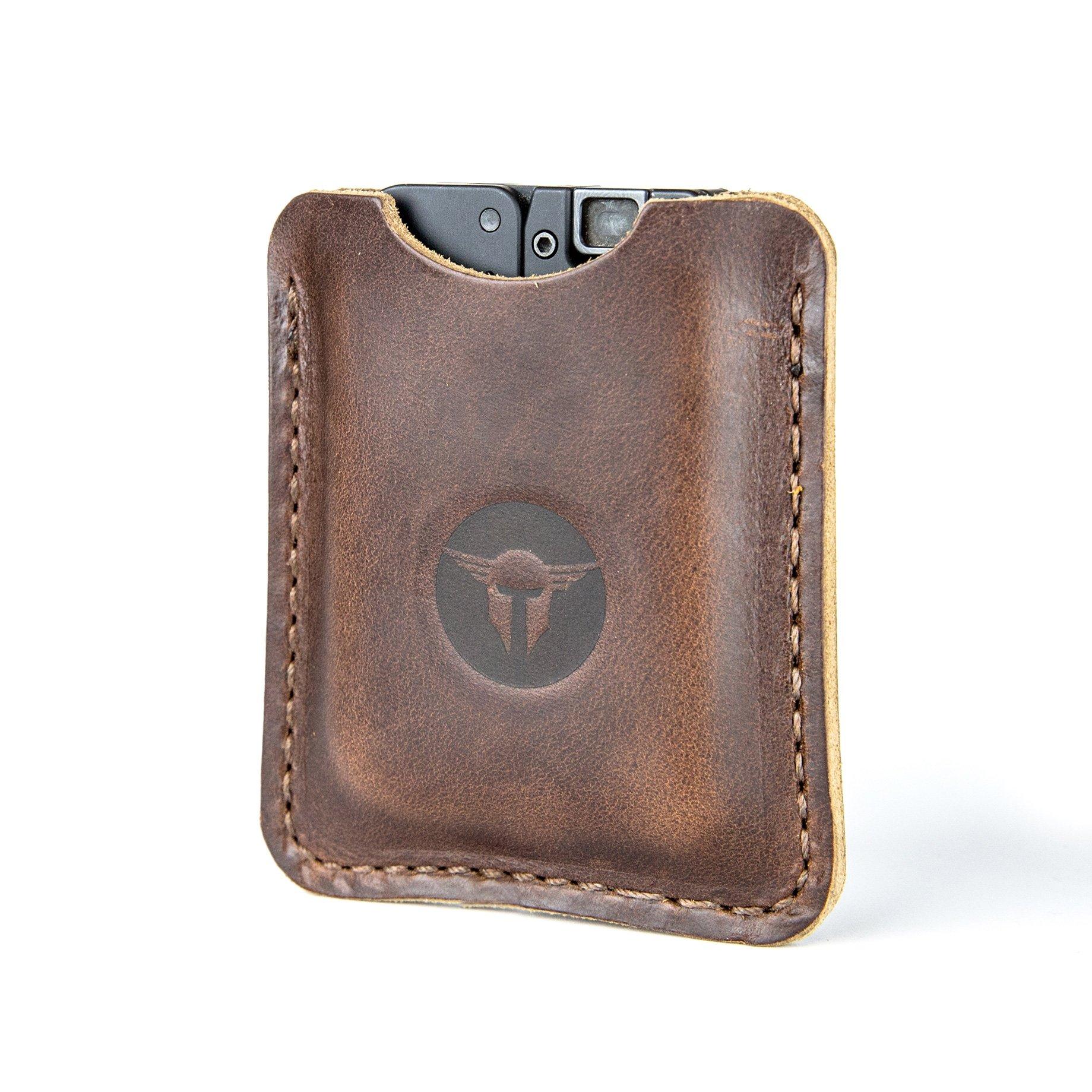 Trailblazer Firearms LifeCard Leather Sleeve Dark Brown - View 2