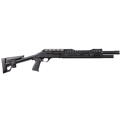 Panzer Arms EG-240 12ga 18.5" Semi Auto Tactical Shotgun Black 5rd - View 2