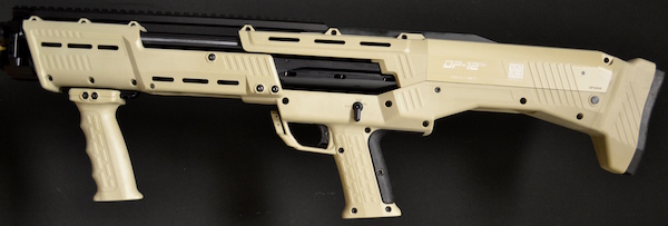Standard MFG DP-12 Double Barrel Pump Shotgun, 12 Gauge, 18.875" Barrels, FDE - View 2