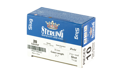 Sterling Big Game 20 Gauge 2.75in 7/8oz Slug Ammo 10 Round Box - View 4