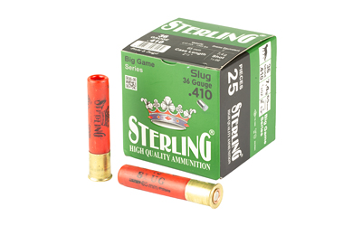 Sterling STL410RS .410 2.5" Rifled Slug 25 Ct Box, 20 Box Case - View 2