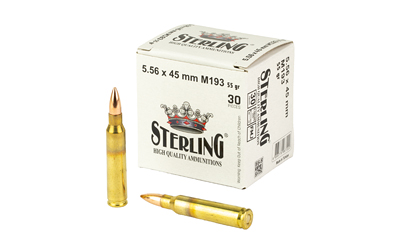 Sterling M193 556NATO 55 Grain FMJ 30 Round Box - View 2