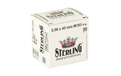 Sterling M193 556NATO 55 Grain FMJ 30 Round Box - View 3