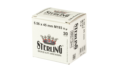 Sterling M193 556NATO 55 Grain FMJ 30 Round Box - View 4