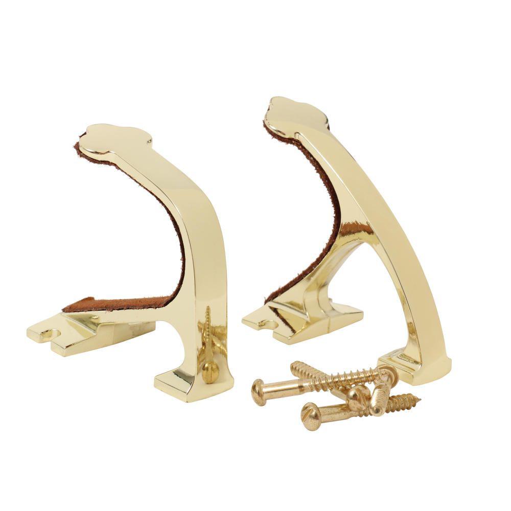 Allen COMPANY Shotgun and Rifle Brass Wall Mount Hook Set (5641) - View 2