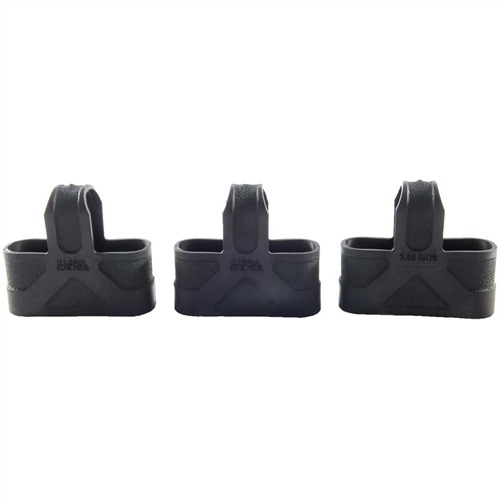 Magpul MAG002-BLK Original Magpul Made of Rubber w/ Black Finish for 7.62x51mm NATO Mags/ 3 Per Pack - View 2