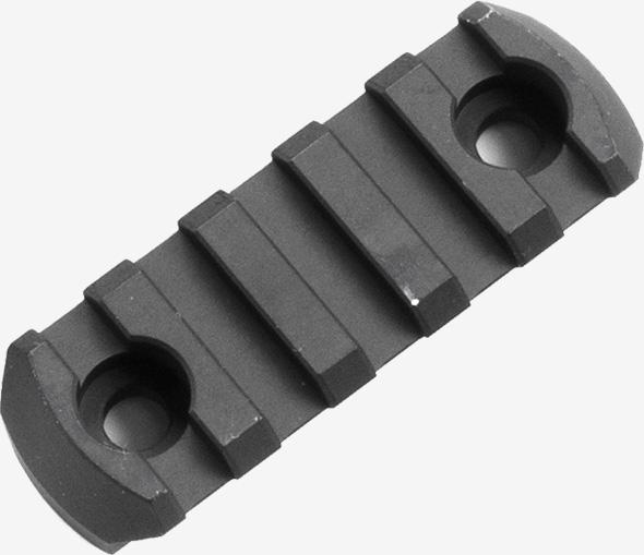 Magpul MAG581 M-LOK Aluminum Rail 5 Slot Black 2.5" with Hardware - View 2