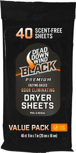 Dead Down Wind BLACK Premium Dryer Sheets 40 pk. - View 2