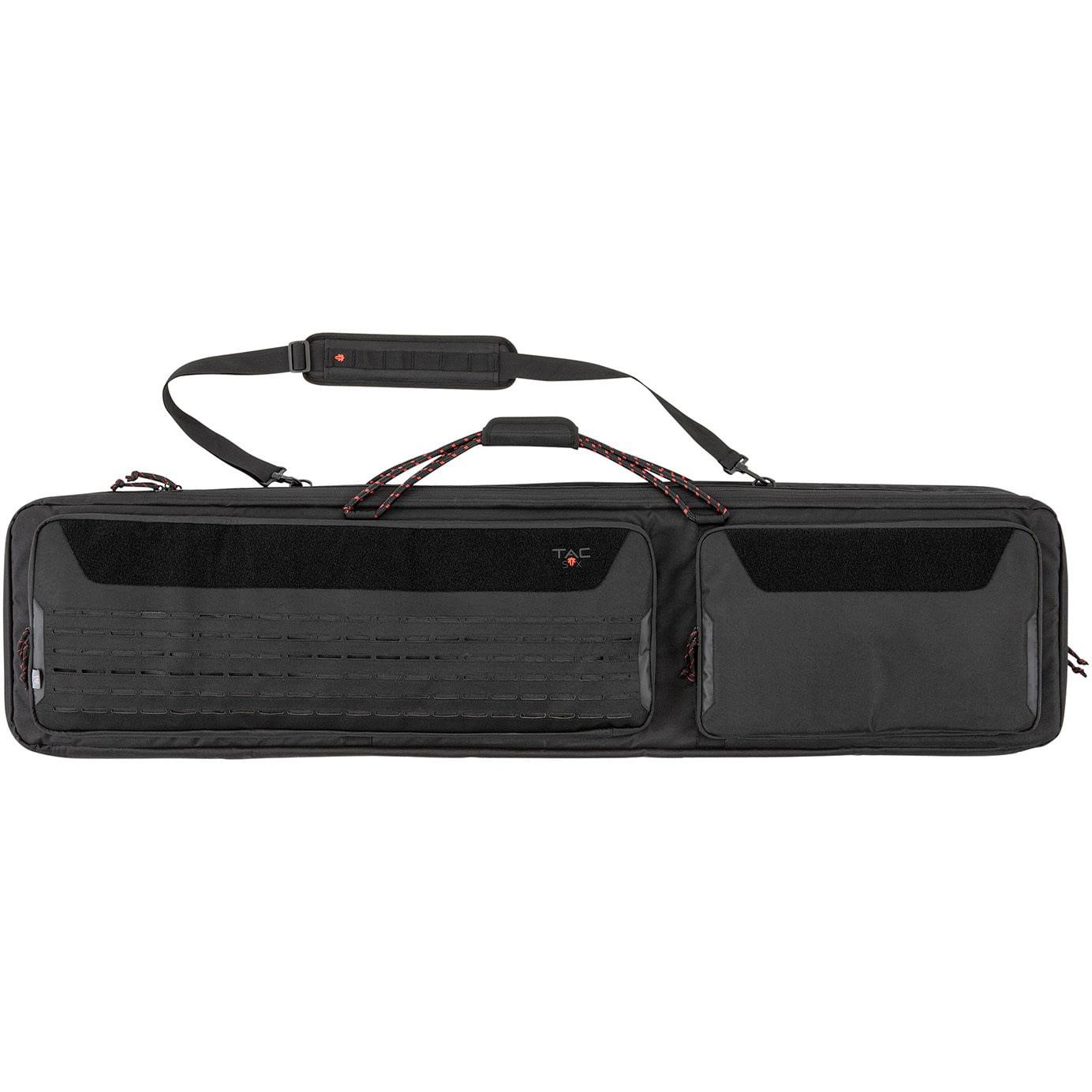 Tac Six 10834 Unit Tactical Rifle Case 55" Black Holds 2 Rifles with Large Exterior Pockets & Padded Shoulder Strap - View 2