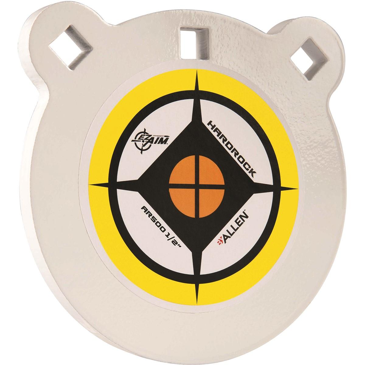 EZ-Aim Hardrock 6" AR500 Steel Gong Shooting Target .50" Thickness White / Yellow / Black - View 2