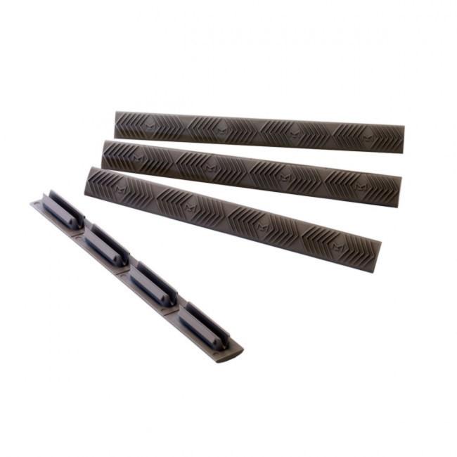 Ergo M-LOK Slot Rail Covers Pack Of 4 Olive Drab Green Md: 4332OD - View 2