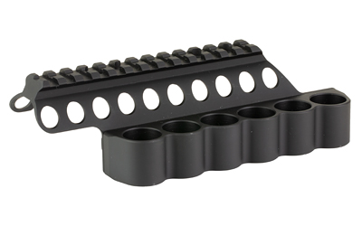 Mesa Tactical 94210 SureShell 6-Shell Side Saddle 5.5" Rail 12 Gauge Black - View 2