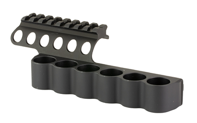 Mesa Tactical 94270 SureShell 6-Shell Side Saddle Rail, Aluminum, Black - View 3