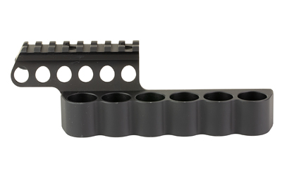 Mesa Tactical 94270 SureShell 6-Shell Side Saddle Rail, Aluminum, Black - View 4