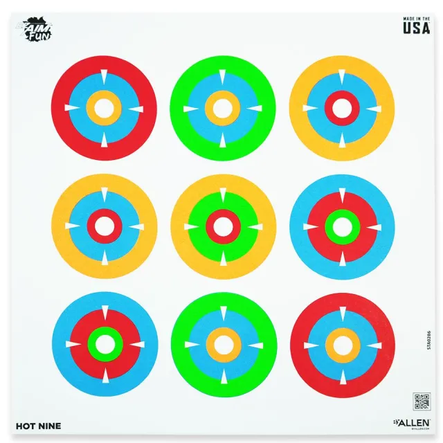 Allen EZ-Aim Fun Plinking Day Away Targets 12x12 9 Pack - View 2