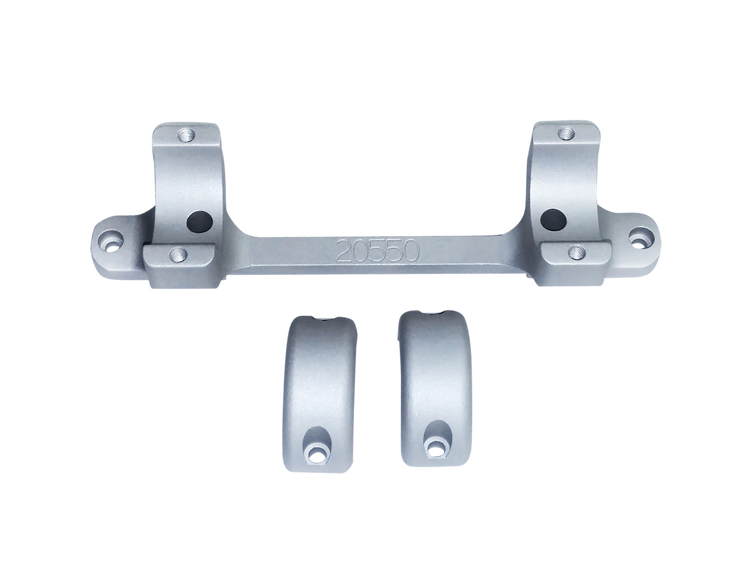 DNZ Products 20550S Game Reaper Tikka T3 1" Medium Scope Mount Silver - View 2