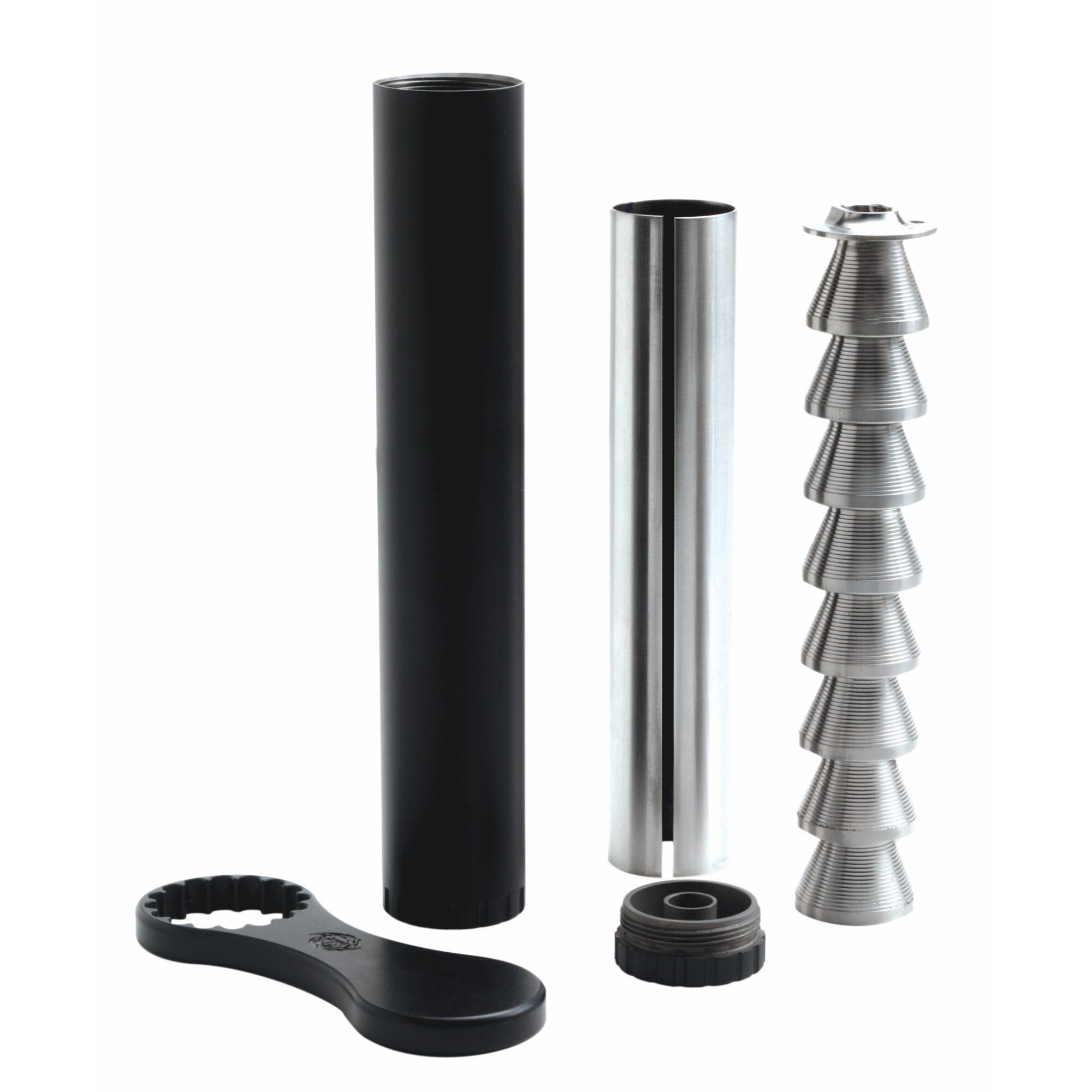 TACSOL Axiom Rimfire Suppressor 1/2x28 Threads 1" OD Full Auto Rated 6oz - View 2