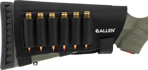 Allen 18427 Buttstock Shell Holder Black Neoprene 223-300 Win Magnum 6rd Velcro Mount - View 2