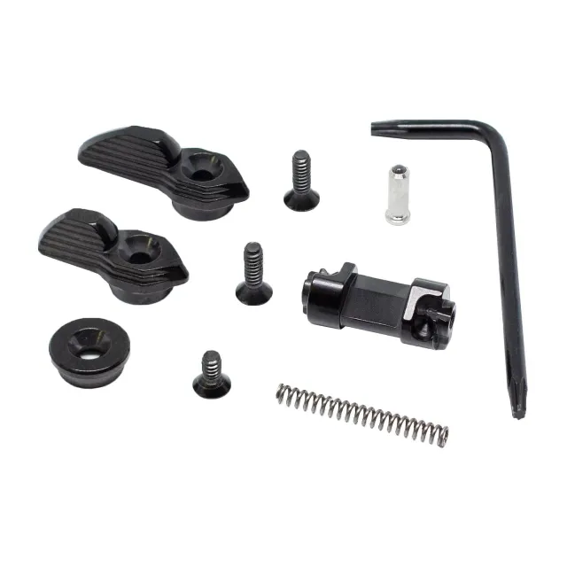 TriggerTech ARSSNB49YCM AR Safety Selector Ambidextrous 45/90 Degree Black - View 2