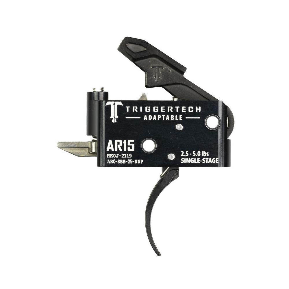 TriggerTech AR0SBB25NNP AR-15 Single-Stage Curved Trigger 2.5-5 lbs Black - View 2