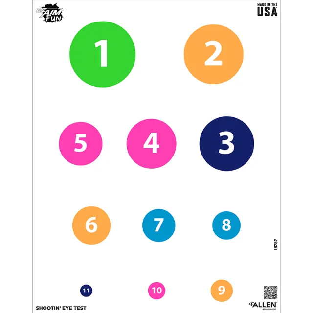 EZ-Aim 15787 Eye Test Hanging Paper 24" x19" Multi-Color 4 Pack - View 2