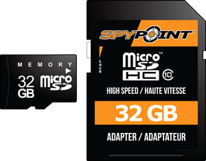 Spypoint 32GB Micro SD Card - Black, High-Speed, Durable - View 2